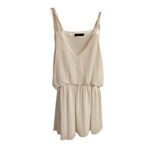 Short, white boutique dress